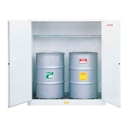 Justrite Justrite Drum Cabinet 110 Gal. Capacity Vertical Manual Close Flammable W/ Drum Rollers 8991653